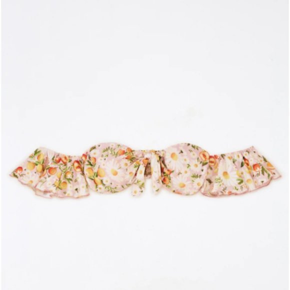 FARM Rio Floral Off-Shoulder Bikini - White and Orange - Picture 10 of 16